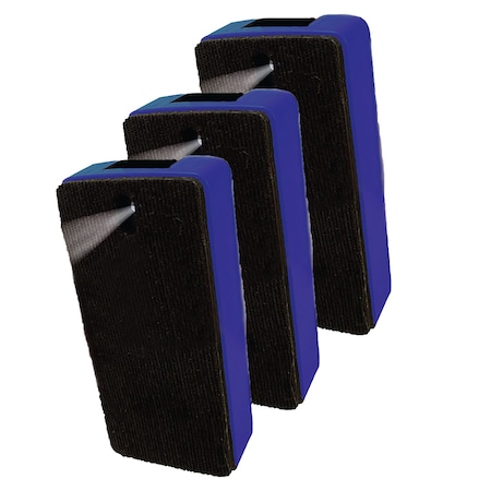 Charles Leonard Magnetic Whiteboard Spray Eraser with Liquid Cleaner, Refillable, Blue, 3PK 74560